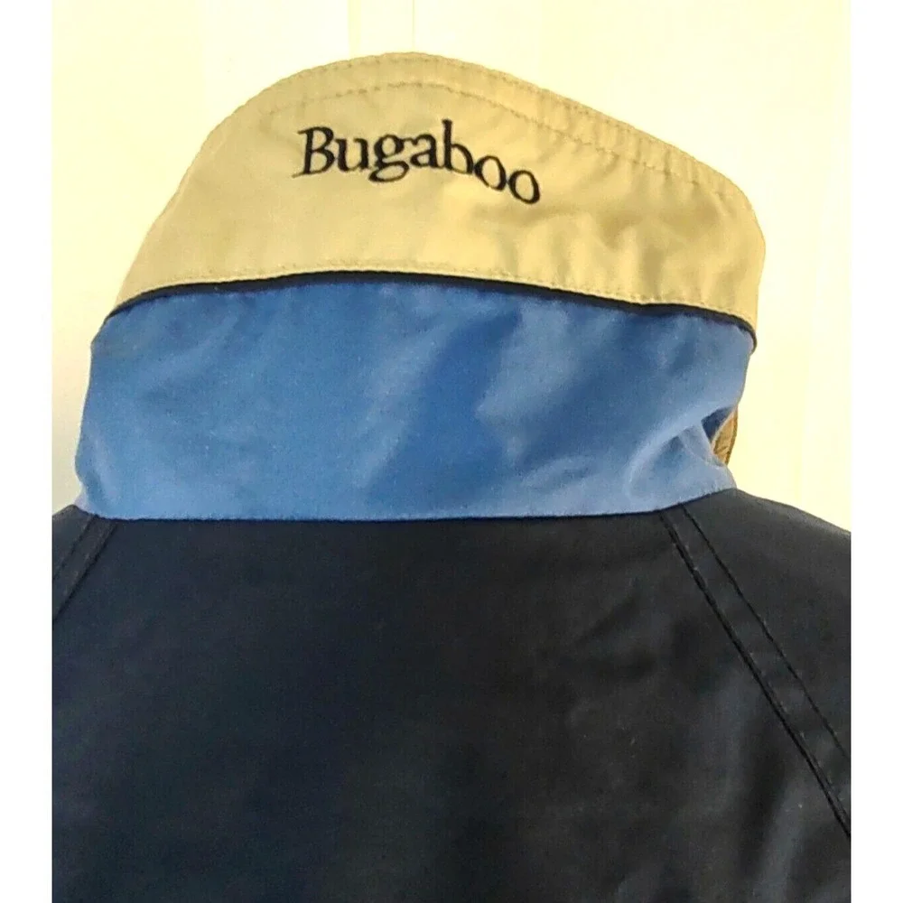 Columbia Jacket Windbreaker Boys Youth 14/16 Full Zip & Snap Closure Blue Yellow